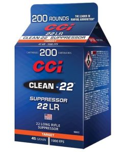 CCI Clean-22 Suppressor 22LR Ammo 45 Grain Total Synthetic Jacket (TSJ)