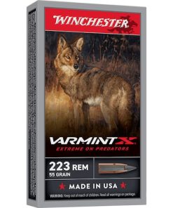 Winchester Varmint X 223 Remington Ammo 55 Grain Extreme Point Polymer Tip Box of 20