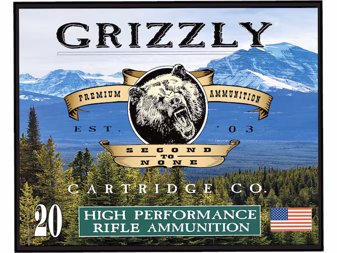 Grizzly Cartridge Trophy Grade 6.5 Creedmoor Ammo 130 Grain Bonded Polymer Tip Box of 20
