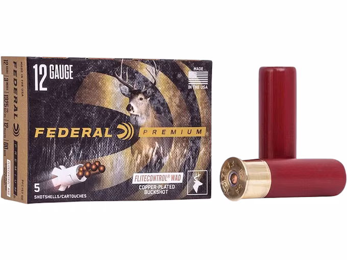Federal Premium Vital-Shok 12 Gauge Buckshot Ammo 3" with Flitecontrol Wad