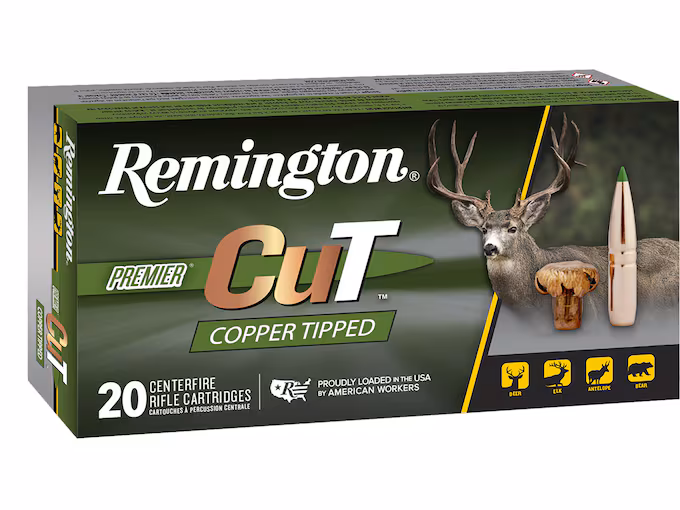 Remington Premier CuT 6.5 Creedmoor Ammo 120 Grain Polymer Tip Lead Free Box of 20
