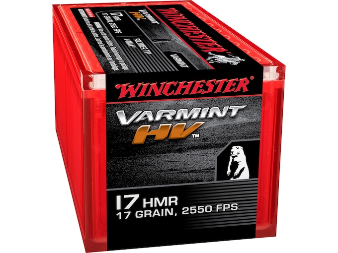 Winchester Varmint HV 17 Hornady Magnum Rimfire (HMR) Ammo 17 Grain Polymer Tip