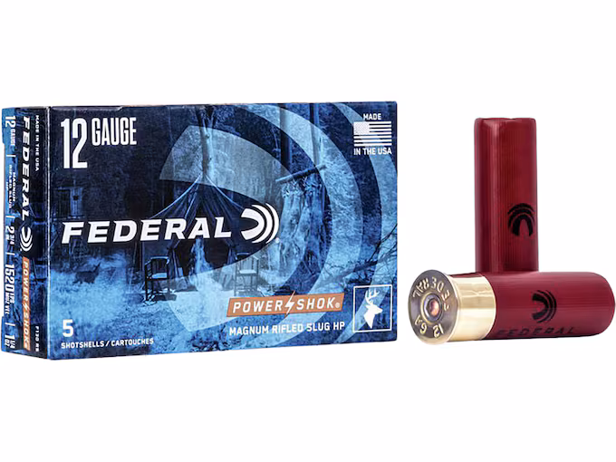 Federal Power-Shok 12 Gauge Hollow Point Rifled Slug 2-3/4" 1-1/4oz